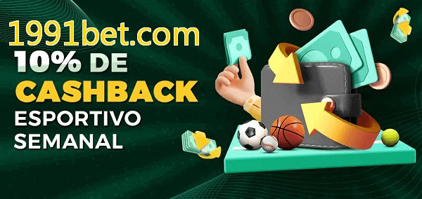 10% de bônus de cashback na 1991bet.com